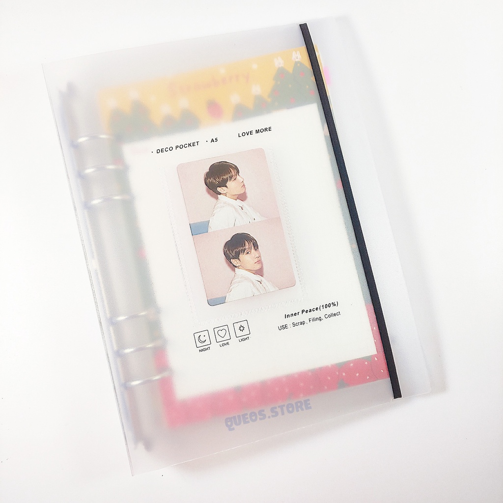 Binder collect card kpop Sổ còng bìa cứng A5 6 lỗ