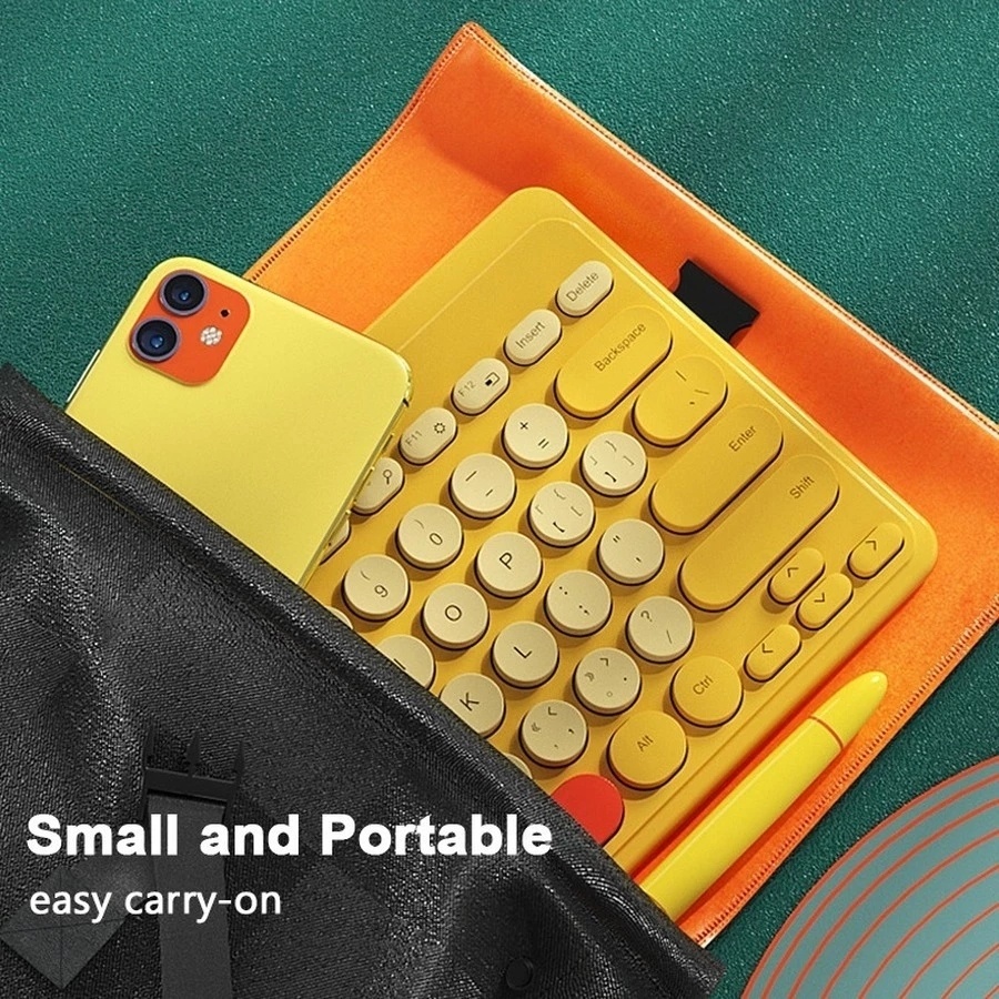 Bàn Phím Không Dây 2.4G 95 Phím Nhiều Màu Sắc Dùng Để Chơi Game