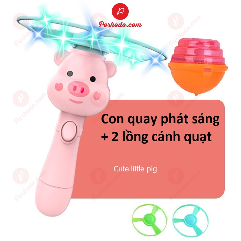 Đồ chơi chong chóng đĩa bay phát sáng cho trẻ em có con quay KB211122