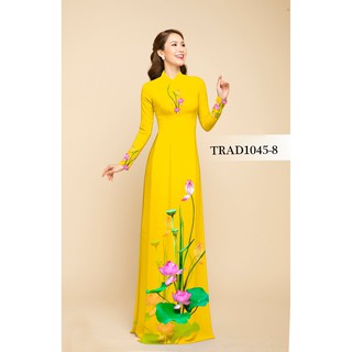 [NEW] VẢI MAY ÁO DÀI IN HOA SEN