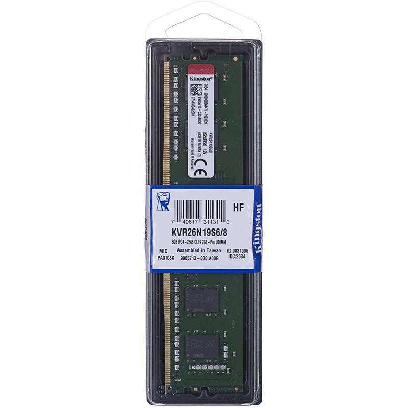 Ram PC Kingston 4GB DDR4 2666MHz CL19 DIMM (KVR26N19S6/4)