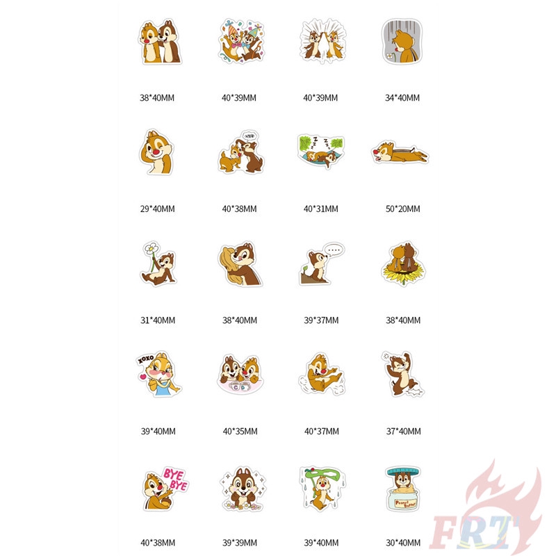 ❉ Chip &amp; Dale - Series B Disney Stickers ❉ 40Pcs/Set DIY Decals Stickers for Diary Laptop Scrapbooks Skateboard
