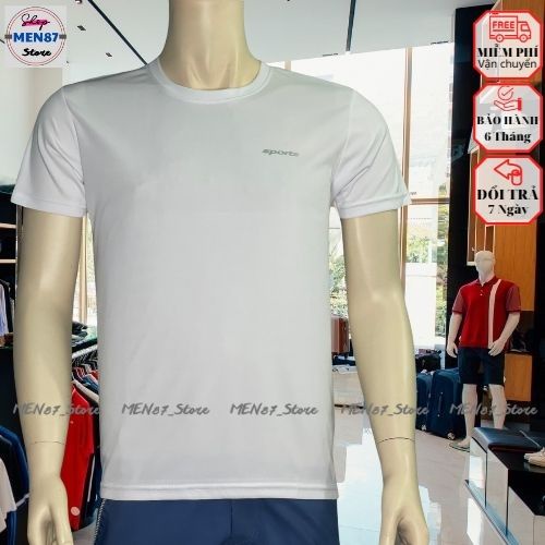 Áo Thun Thể Thao Nam Ôm body Cổ Tròn Tập Gym Thun Cotton Lạnh Co Dãn Thấm Hút Tốt Co Dãn 4 Chiều MEN87_Store