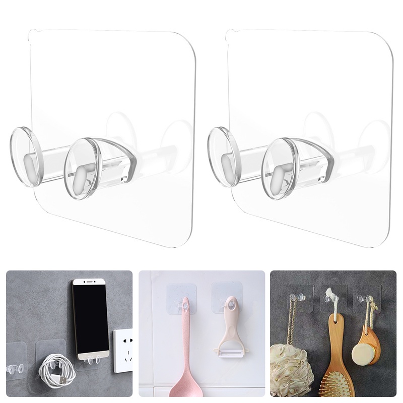Set 2/4/6 Móc Dán Tường Treo Dây Cáp/Điện Thoại Tiện Dụng