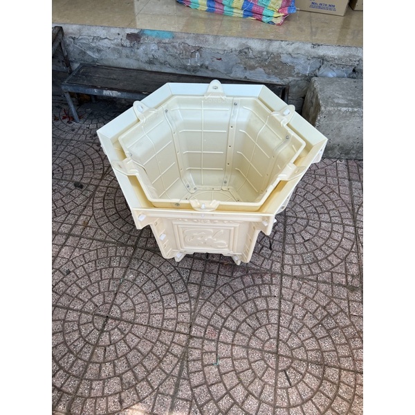 Khuôn lục giác 60 nhựa ABS chữ Phúc Lộc Thọ phối sen