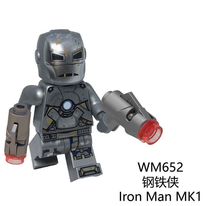 Mô Hình Đồ Chơi Lắp Ráp Nhân Vật Iron Man MK85 Captain Marvel Outrder WM6055 Trong Avengers 4