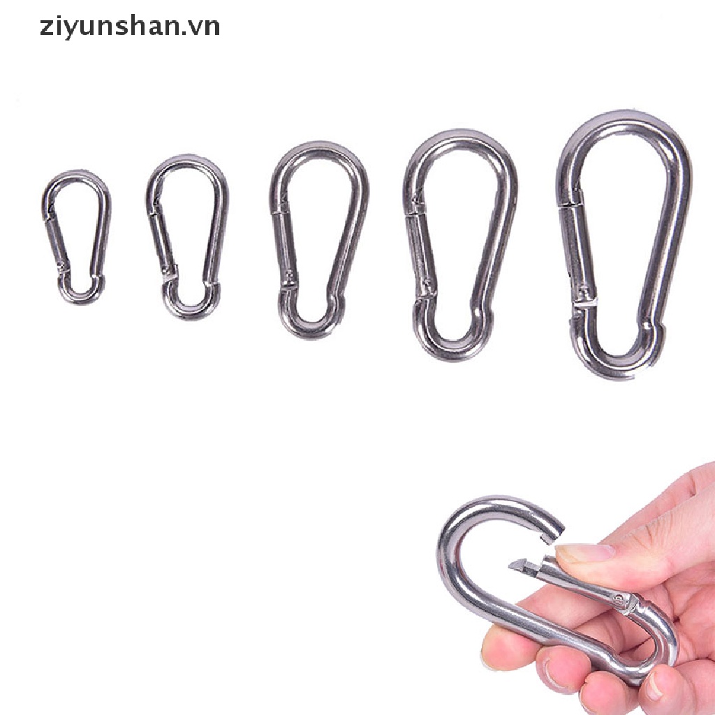 Móc khóa carabiner bằng thép không gỉ 304