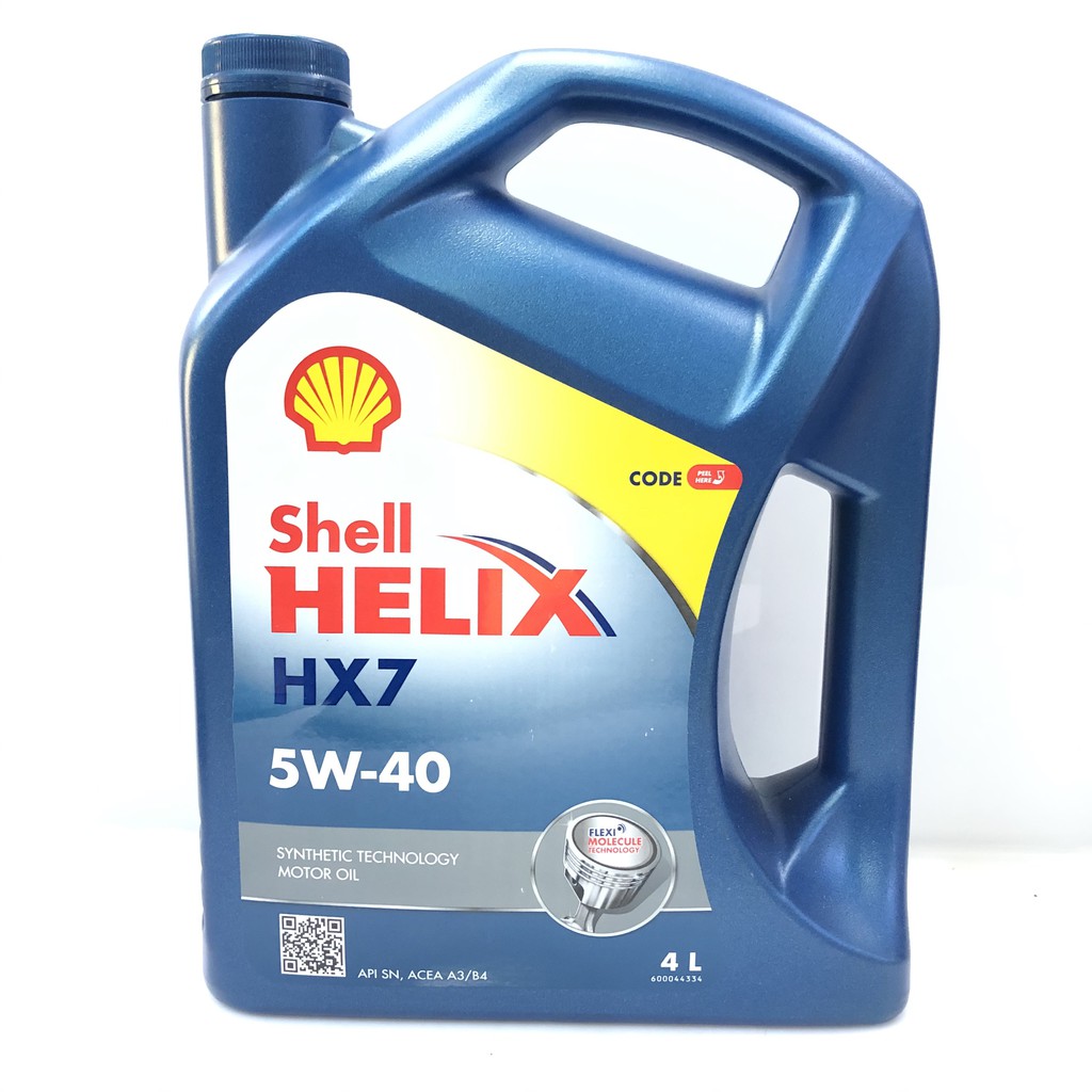 Nhớt ô tô máy xăng/dầu Shell Helix HX7 5w40 4 lít