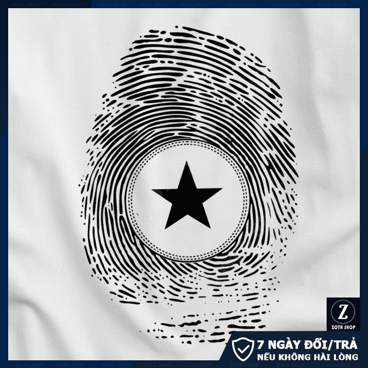 Áo thun nam tay ngắn cổ tròn in Vân Tay Ngôi Sao chất thun 4 chiều mịn mát CZ16 | BigBuy360 - bigbuy360.vn