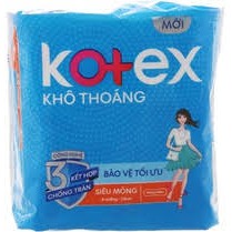 Băng Vệ Sinh Kotex Siêu Mỏng Không Cánh 23cm tặng 2 miếng băng kotex 28cm ( 1 Gói 8 Miếng - Dài 23cm )