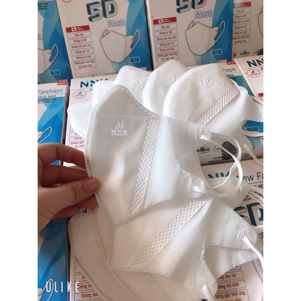 Khẩu Trang 5D Mask NNK Cao Cấp,Dày Ôm Kín(Hộp 10c)