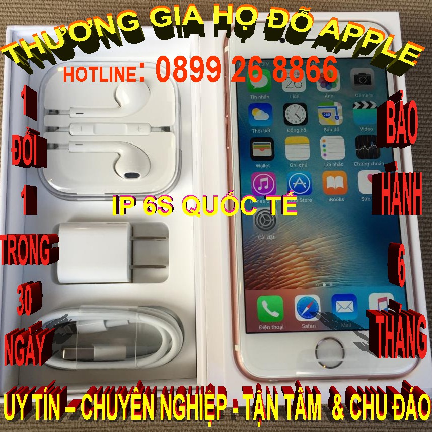 Điện thoại iPhone 6S Chính Hãng  Like New máy Zin hình thức đẹp như mới đủ các màu & bộ nhớ & bán phụ kiện Zin | BigBuy360 - bigbuy360.vn