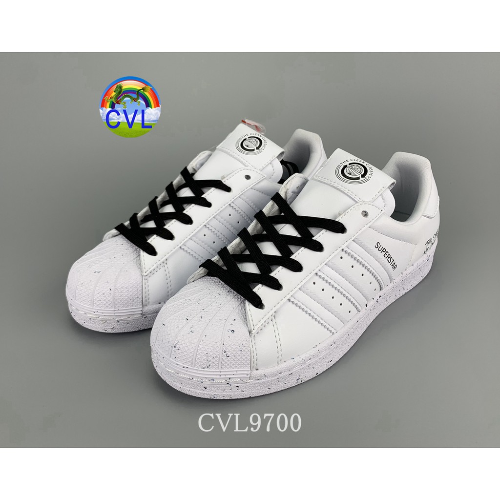 Adidas Superstars Adi Clover Fw2293 Korean Fashion Men's And Women's Sports Shoes Cthulhu Letter Pattern