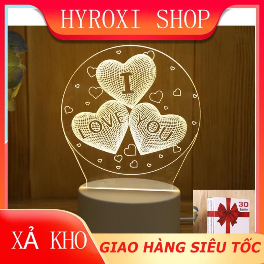 Đèn Ngủ 3D Led Nhiều Mẫu Hình Cực Đẹp Lamp 3D HYROXISHOP