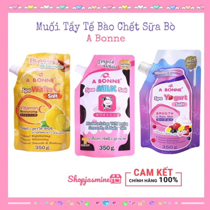 Muối Tẩy Tế Bào Chết Sữa Bò A Bonne Spa Milk Salt Chính Hãng Thái Lan 350g