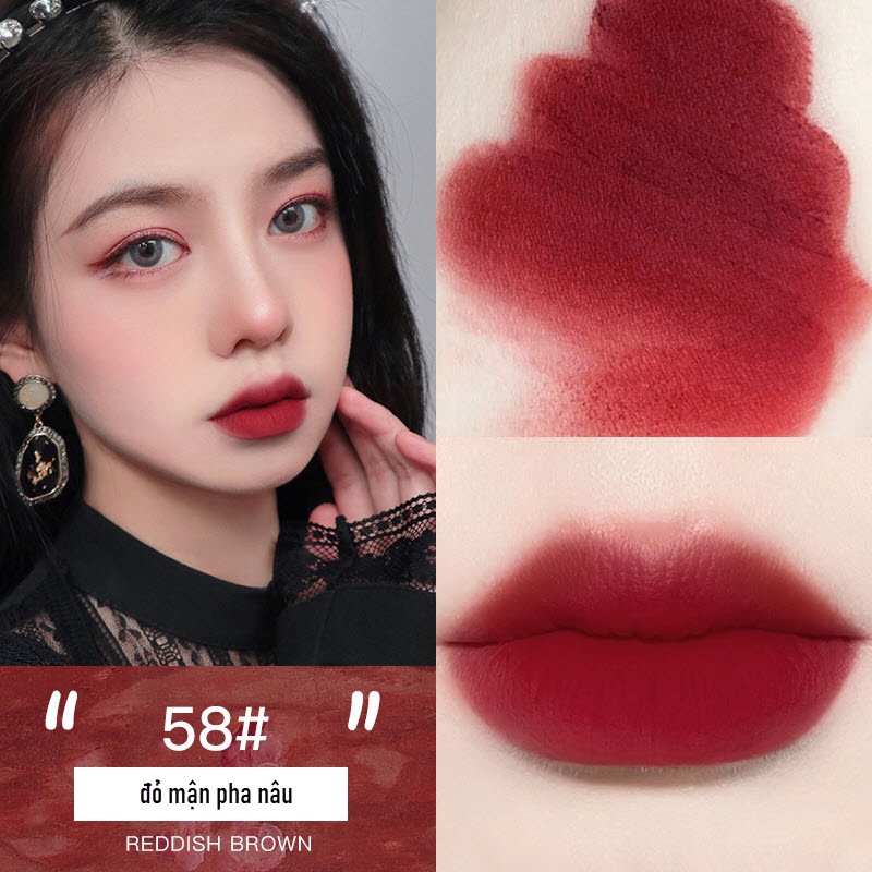 (Auth) Son kem bùn siêu mịn Velvet Lip Mud NoVo 5461