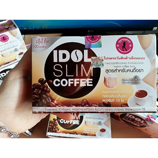 [Sale hủy diệt] Cà Phê Giảm Cân Idol Slim Coffee Thái Lan (Hộp 10 Gói)