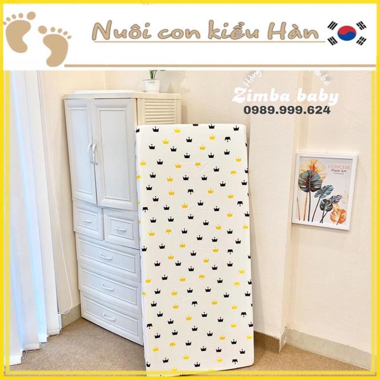 Ga chun Cotton Ome bọc đệm cũi, giường cho bé nhiều họa tiết động vật đáng yêu | Grap bọc đệm cho bé