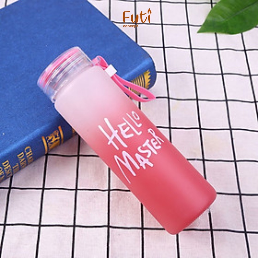 Bình nước nước giữ nhiệt cảm ứng, chai nước thuỷ tinh làm quà tặng