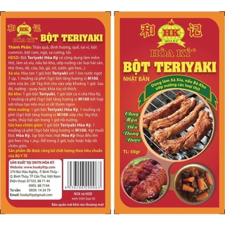 BỘT TERIYAKI 50gr, ướp quay nướng,làm Xá Xíu,nấu bò kho