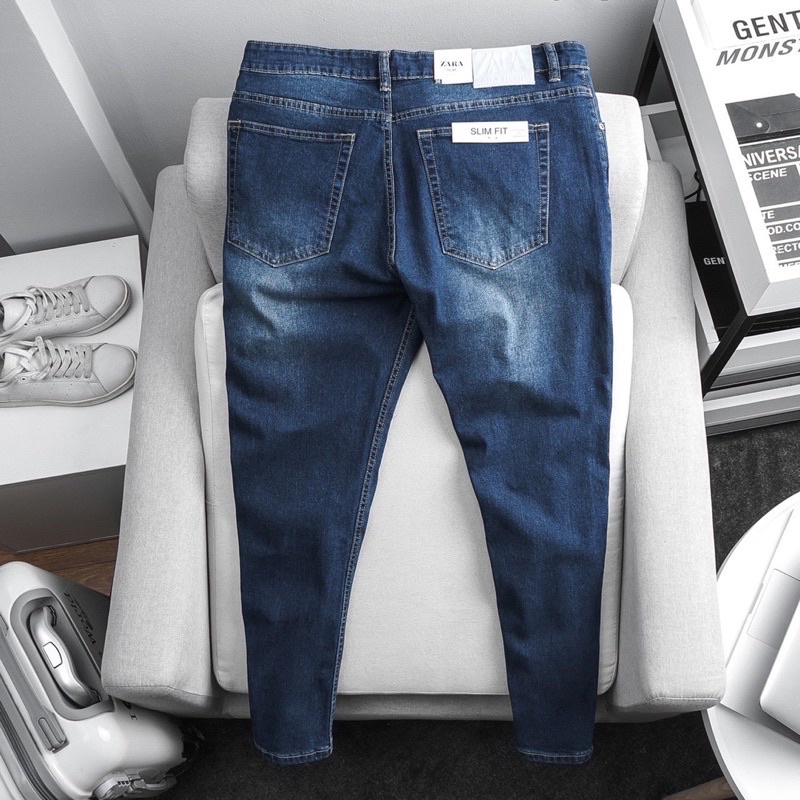 Quần jean nam cao cấp - ống ôm - jean co giản thời trang