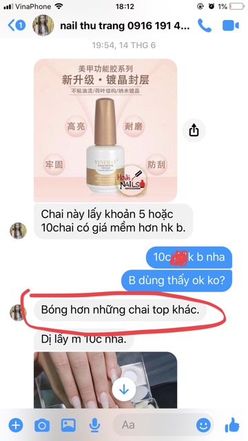 sơn bóng vinimay mới nhất 2020