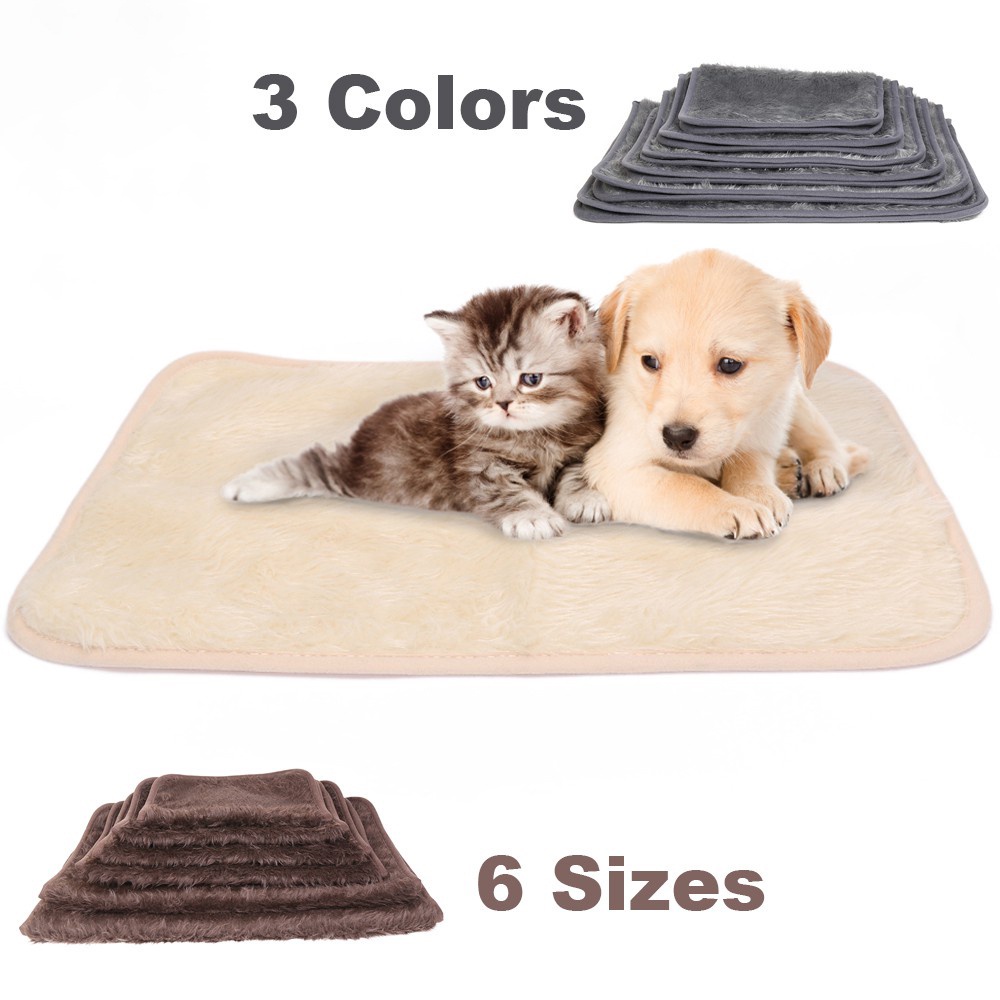 Đệm giường bằng lông thú giả ấm áp cho cún mèo cưng