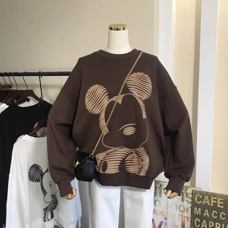 Áo nỉ in hình chuột Mickey
