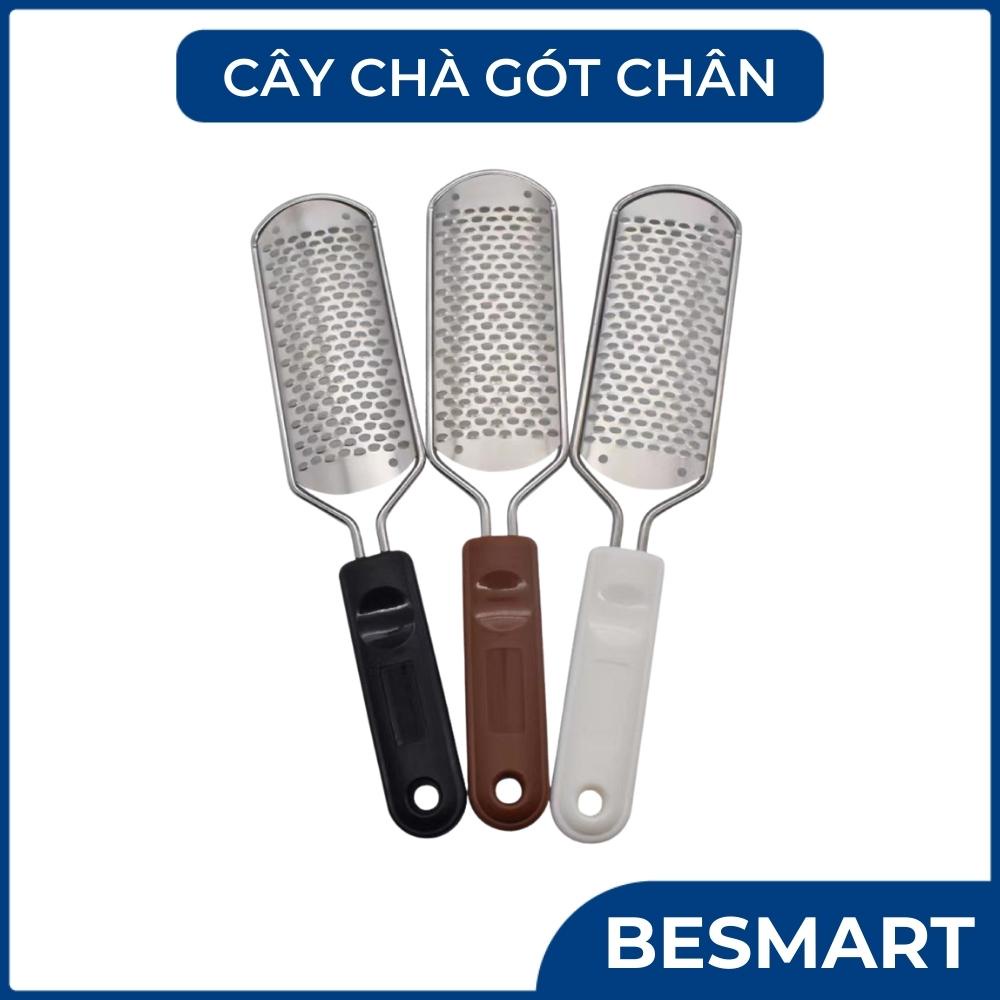 Cây chà gót chân inox 304 - loại mới rất bén hiệu quả cho vùng da bị chai dày (có thể thay mặt chà)