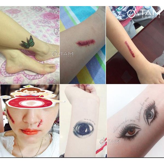 Hình xăm dán hóa trang Halloween