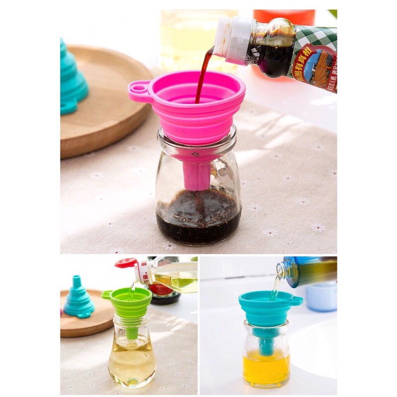 Dụng cụ san chiết chất lỏng , phễu gấp gọn cực tiện dụng