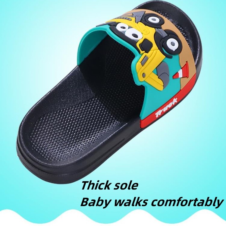 Dép Sandal Bằng PVC Mềm Chống Trượt Thoải Mái Họa Tiết Hoạt Hình Dễ Thương Cho Bé