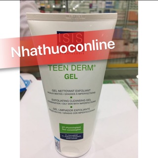 Gel rửa mặt giảm nhờn ngừa mụn teen derm gel