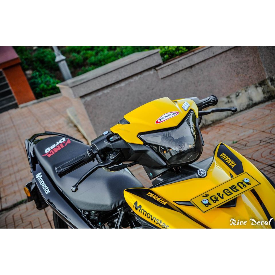 Tem Rời Exciter 150 Movistar xe đen vàng 1