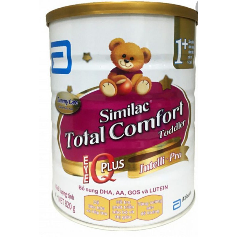 Thanh Lý Sữa Similac Total Comfort  Toddler IQ Plus 1+/820g