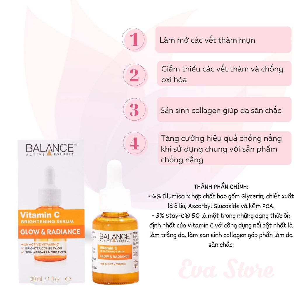 Serum làm sáng da Balance Vitamin C 30ml