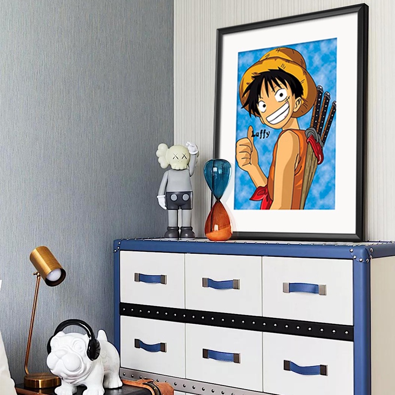 Tranh Đính Đá DIY Họa Tiết Anime Nhật Bản Hiện Đại Trang Trí Nhà Độc Đáo