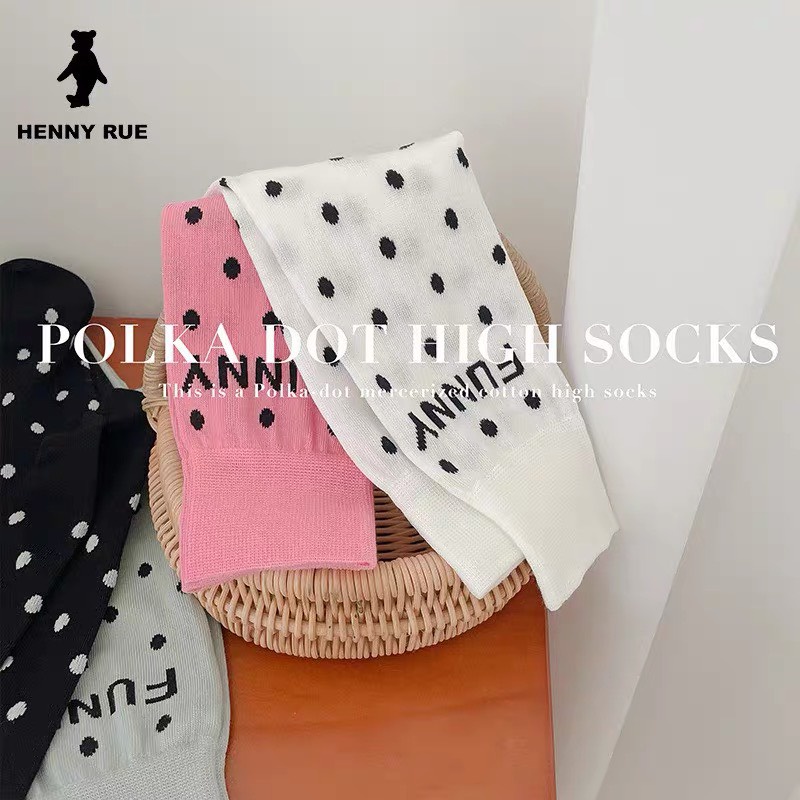 VỚ, TẤT NỮ HENNY RUE HỌA TIẾT FUNNY CHẤM BI HOT MITAOGIRL.