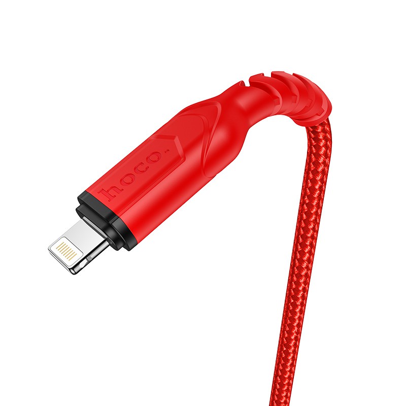Dây cáp sạc iphone Hoco X59, hỗ trợ sạc nhanh 2.4A.