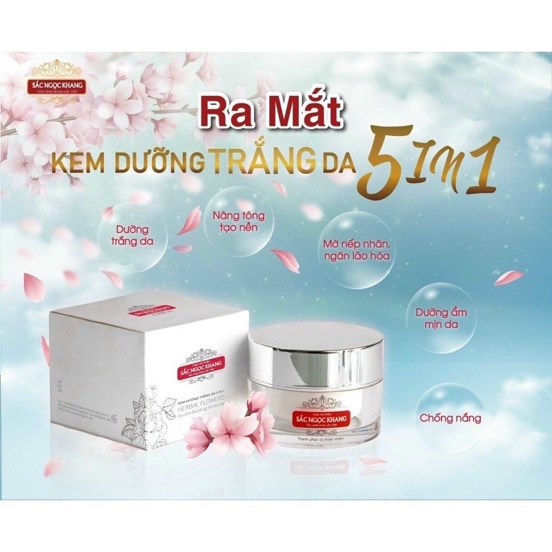 ✅ Kem Dưỡng Da Ban Ngày Sắc Ngọc Khang 5 trong 1