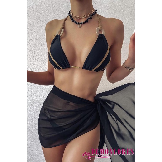 DEMQ-Women´s Sarong, All-match Perspective Beach Wrap Skirt for Swimming Vacation Honeymoon Holiday