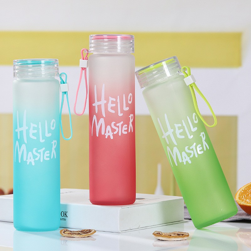 Bình Nước Thủy Tinh Hello Master 480ml