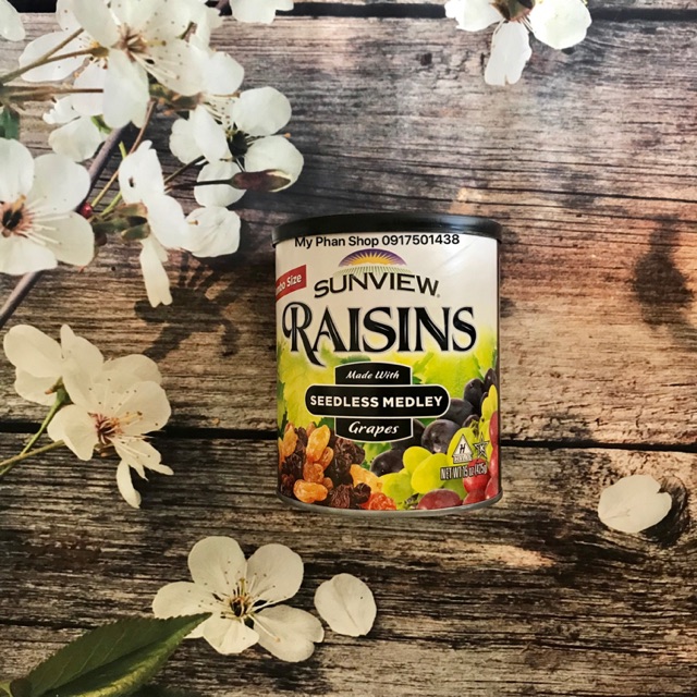 Nho Khô Hỗn Hợp Raisins Sunview Mỹ 425g