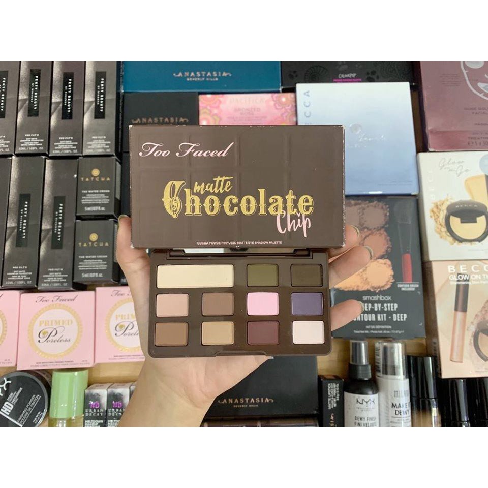 BẢNG PHẤN MẮT TIỆN LỢI TOO FACED MATTE CHOCOLATE CHIP EYESHADOW PALETTE NHẬP KHẨU CHÍNH HÃNG - 4259