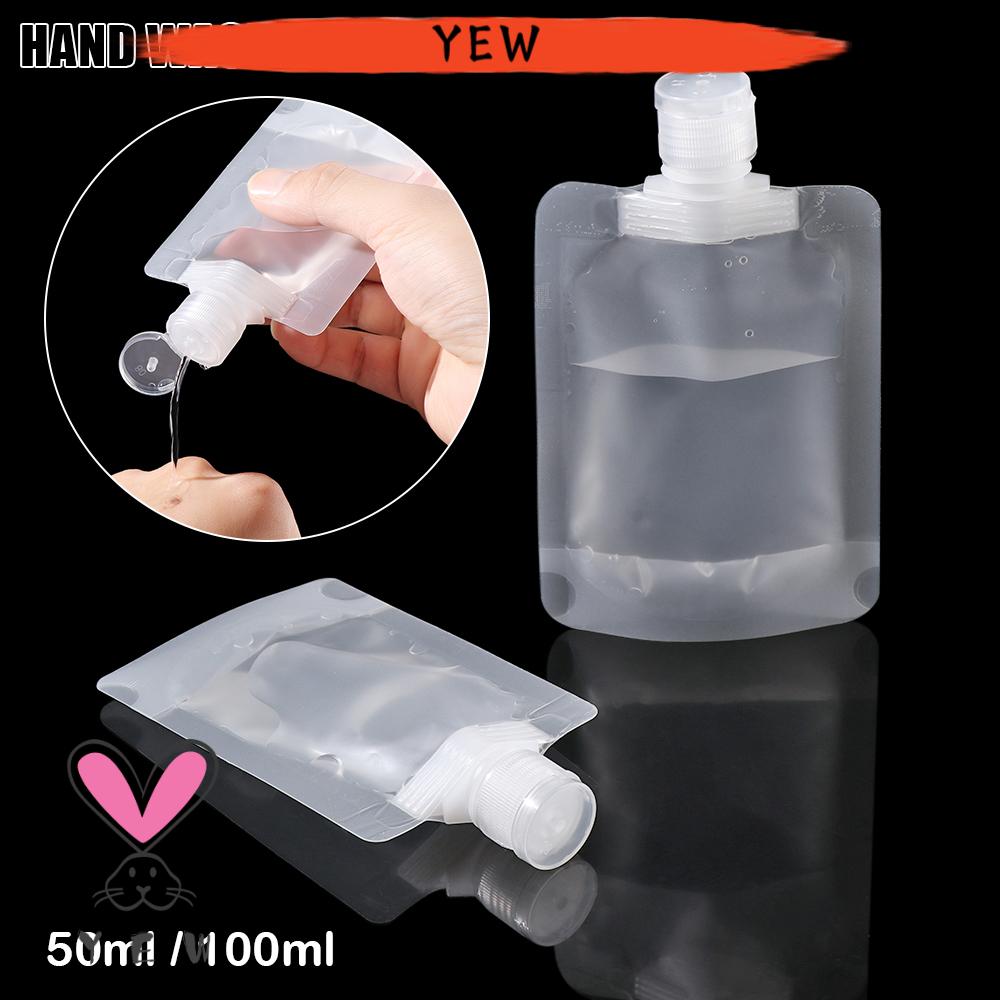 (Hàng Mới Về) Túi Đựng Dầu Gội / Nước Hoa Quả Trong Suốt Dung Tích 50ml / 100ml