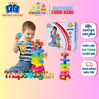 Đồ chơi tháp thả bóng bé yêu tháp bóng lăn giúp bé phát triển trí thông minh hàng Việt Nam chất lượng cao sato89,sato007