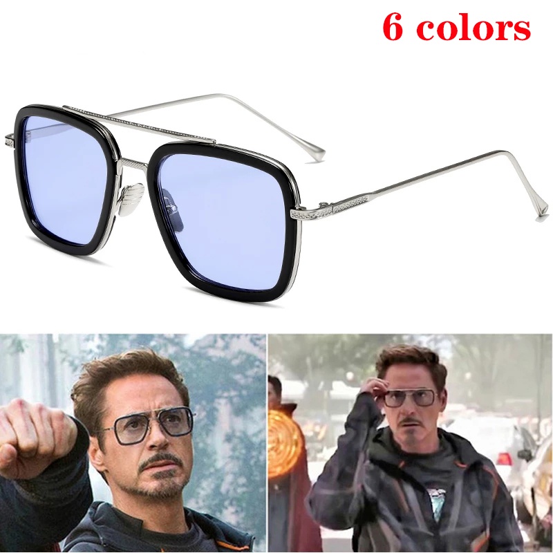 Mắt Kính Chống Nắng Tony Stark Peter Parker Phong Cách Cổ Điển Dùng Hóa Trang Cho Nam