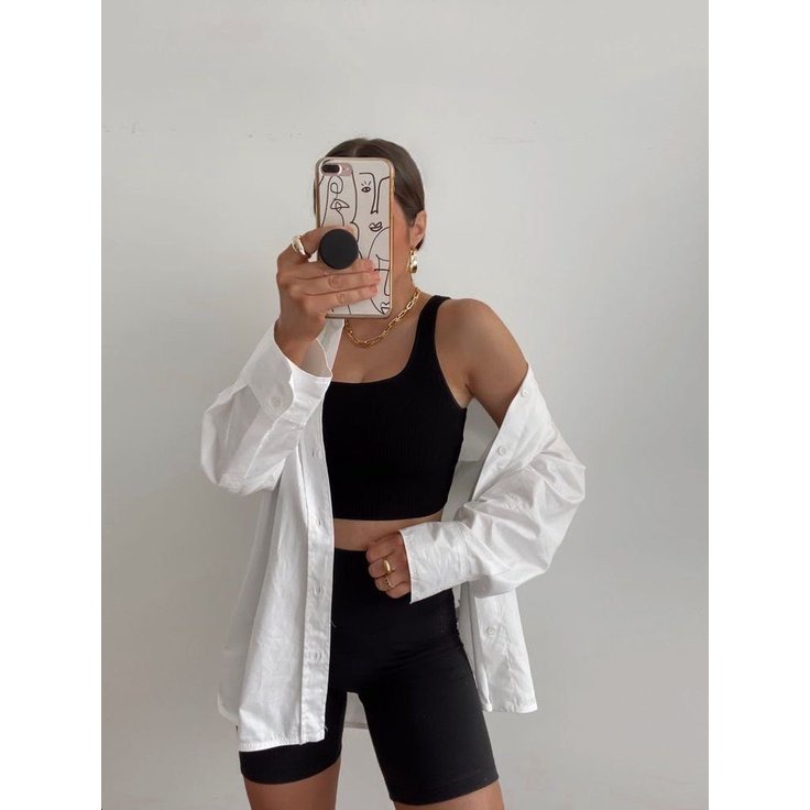 Quần Legging Biker Dáng ngắn Thun gân Short Biker | BigBuy360 - bigbuy360.vn