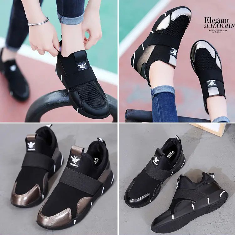 Giày thể thao nữ đế cao năng động