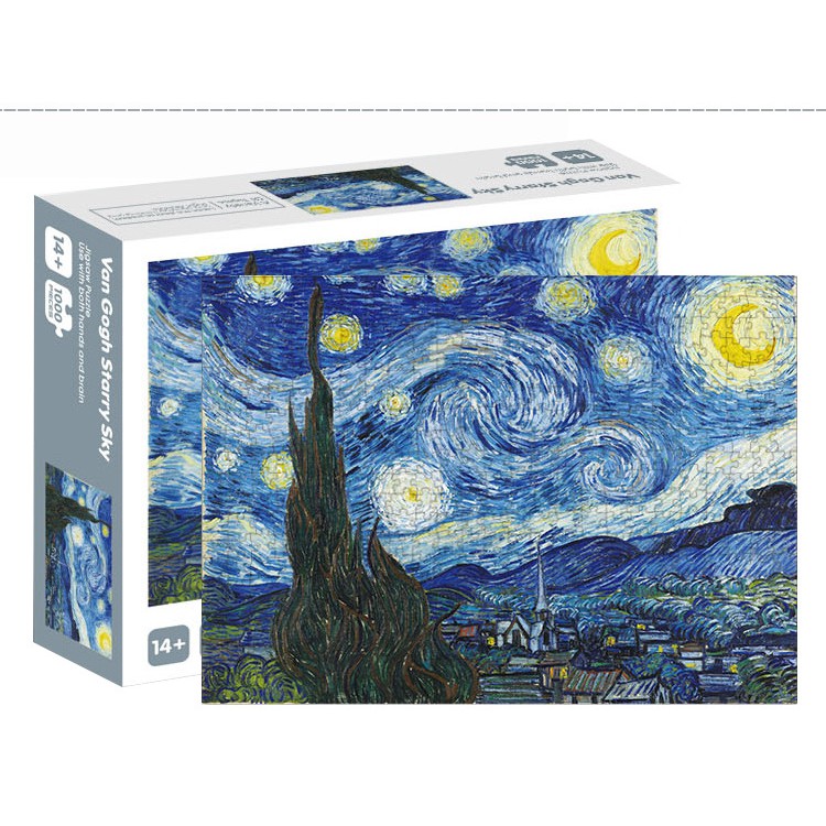 [Mã LIFETOYS1 giảm 30K đơn 99K] Bộ Tranh Ghép Xếp Hình 1000 Chi Tiết Van Gogh Starry Sky Thú Vị Cao Cấp